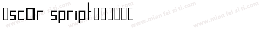 Oscar spript字体转换